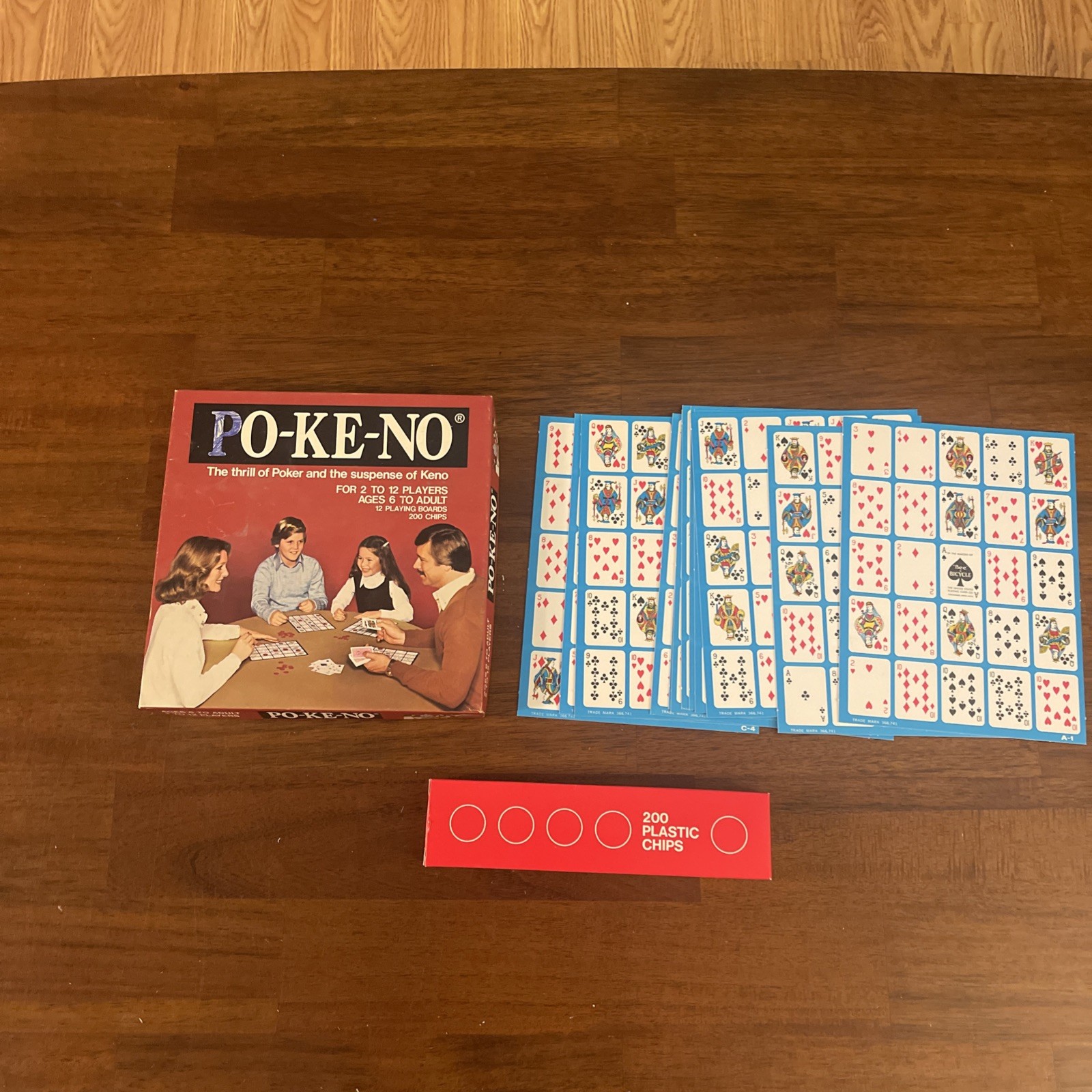 United States Playing Card Company Vintage Po-Ke-no Game-Complete Poker-keno
