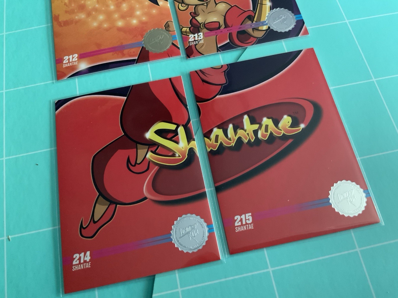Shantae Limited Run Games  212 -215 1 Gold Set LRG - Risky's Revenge