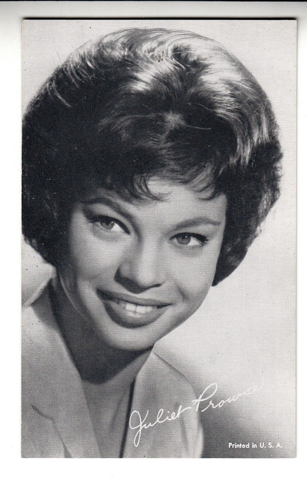 1947-66 Exhibit Card - Juliet Prowse
