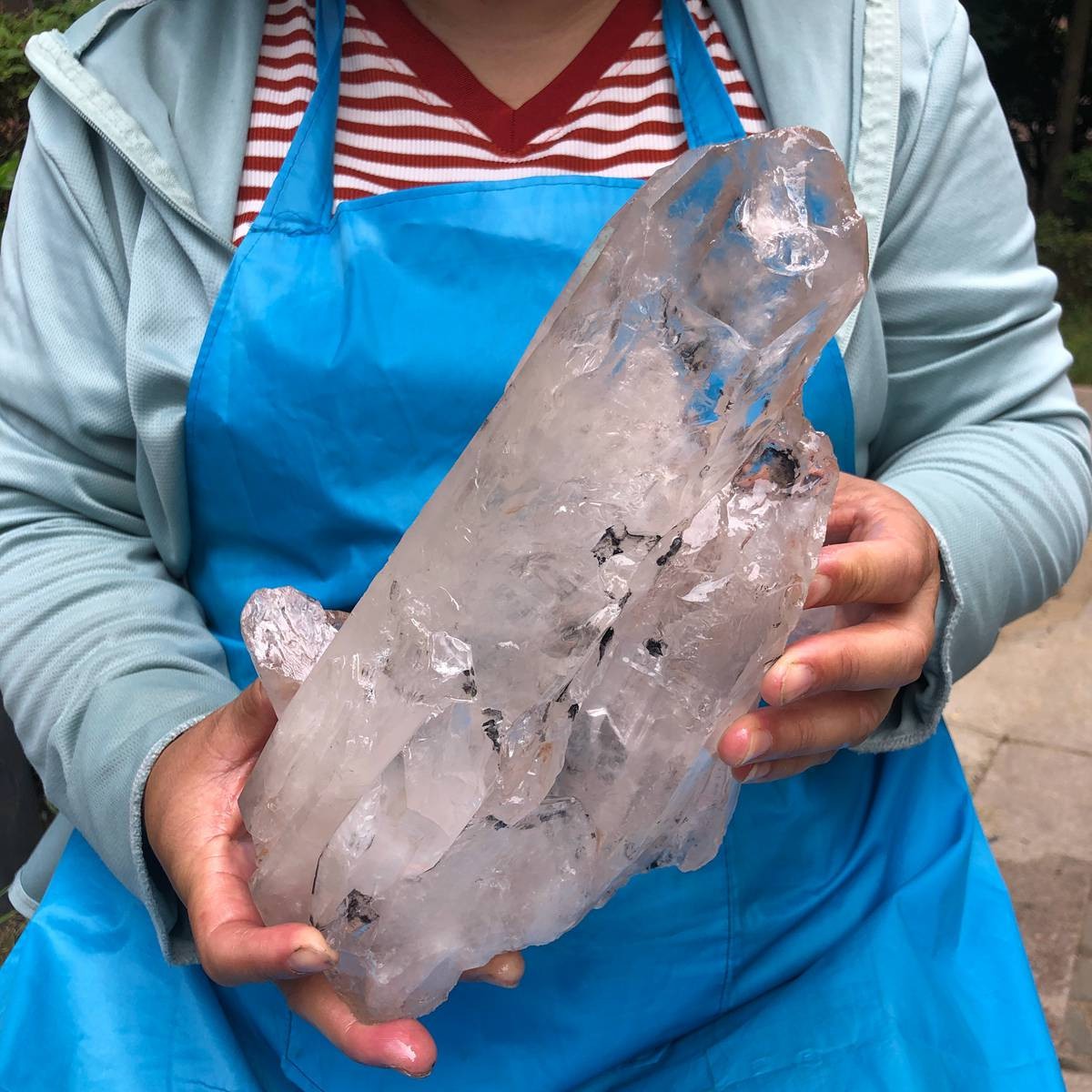 6.64LB Natural Clear Quartz Cluster Crystal Cluster Mineral Specimen 6623
