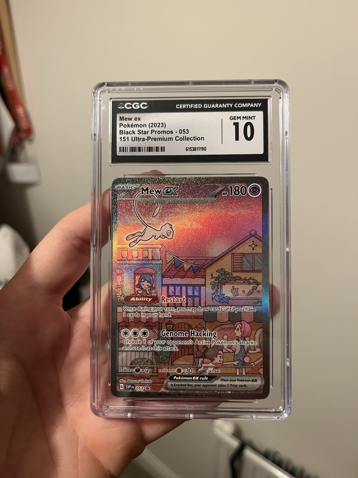 2023 POKEMON SVP EN-SV BLACK STAR PROMO #053 MEW EX CGC 10 GEM MINT