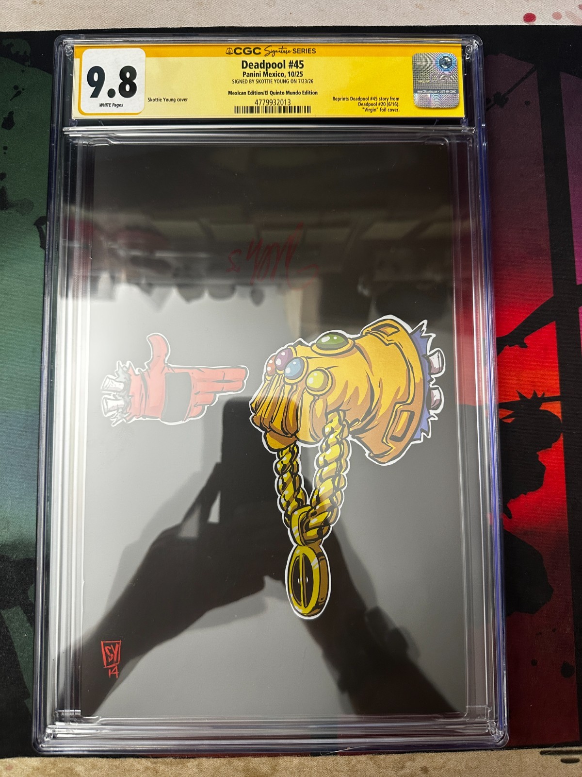 Deadpool #45 CGC 9.8 Mexican Edition Signed By Skottie Young Run The Jewels