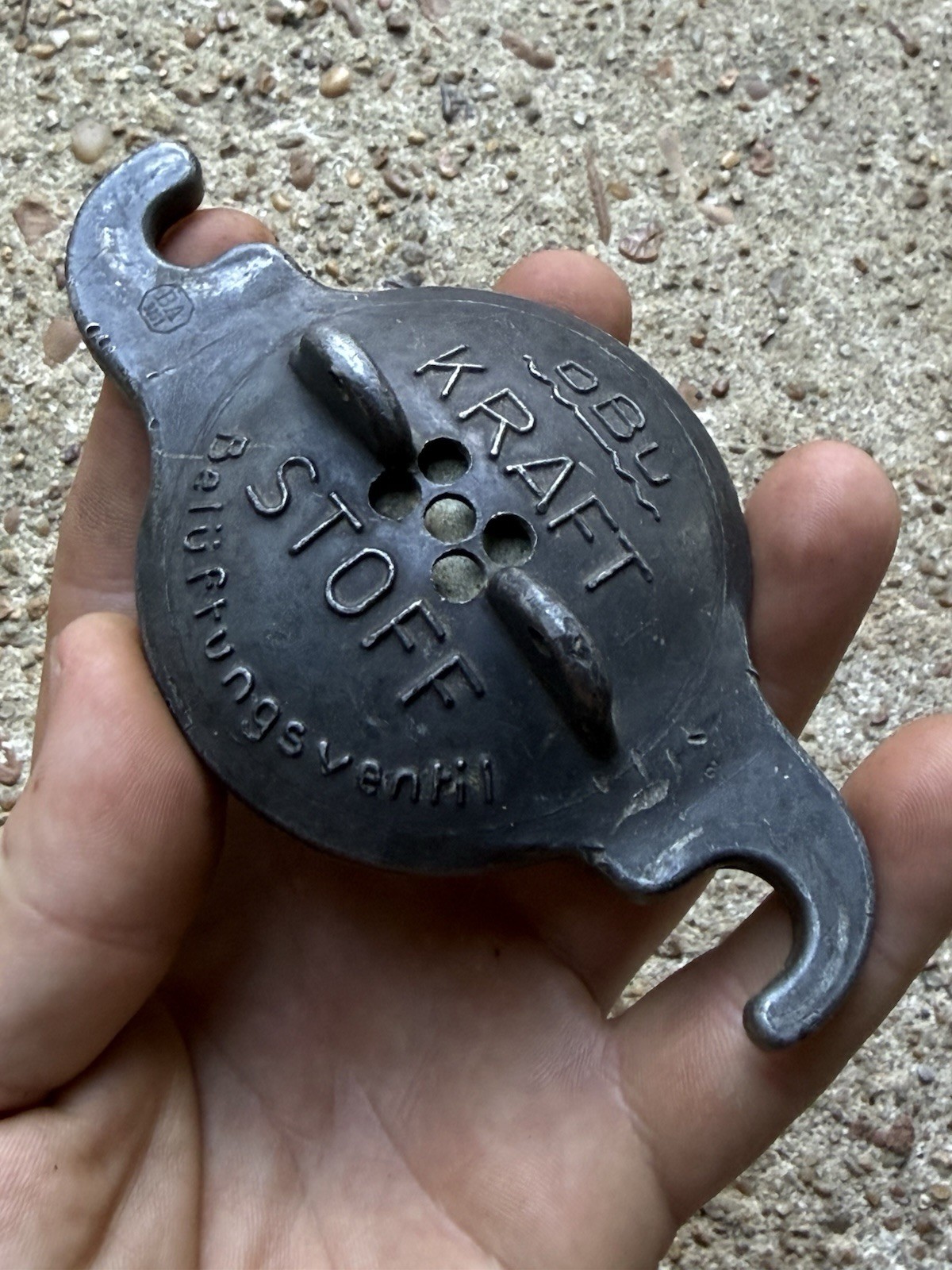 Rare Original German WW2 Luftwaffe Messerschmitt Bf109 Fuel Cap FW190 Fighter