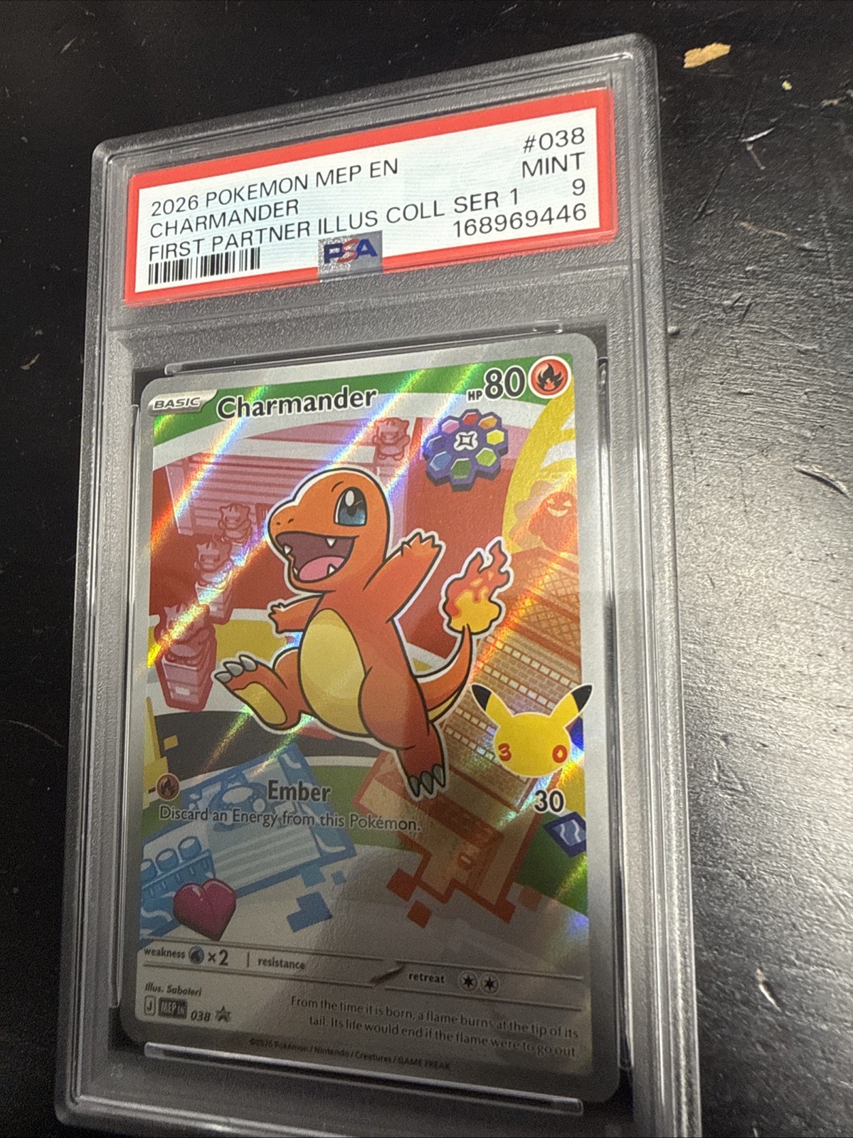 Charmander MEP038 First Partners Series 1 PSA 9 - Pokemon TCG