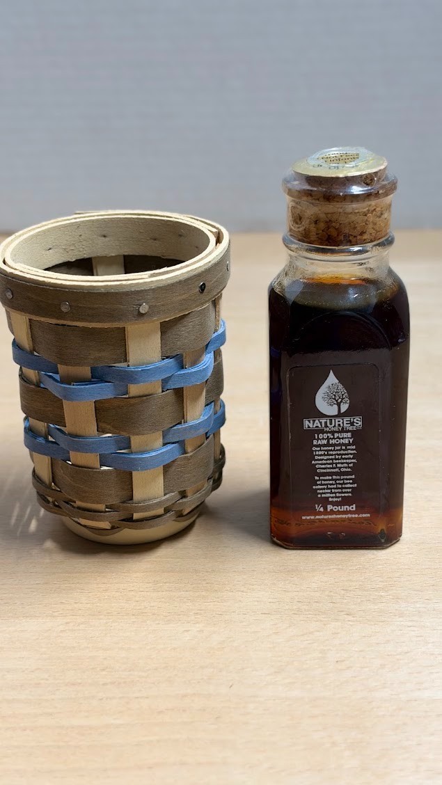 Longaberger RARE Sweet Nothings Honey Pot - Wheat Fields w/jar of honey