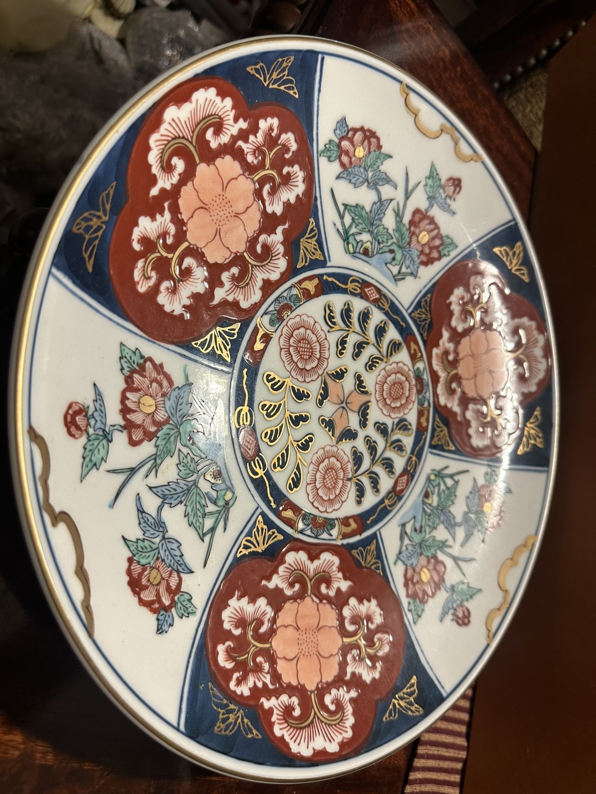 Vintage Gold Imari Japanese Plate- Hand Painted Porcelain- A Perfect Gift