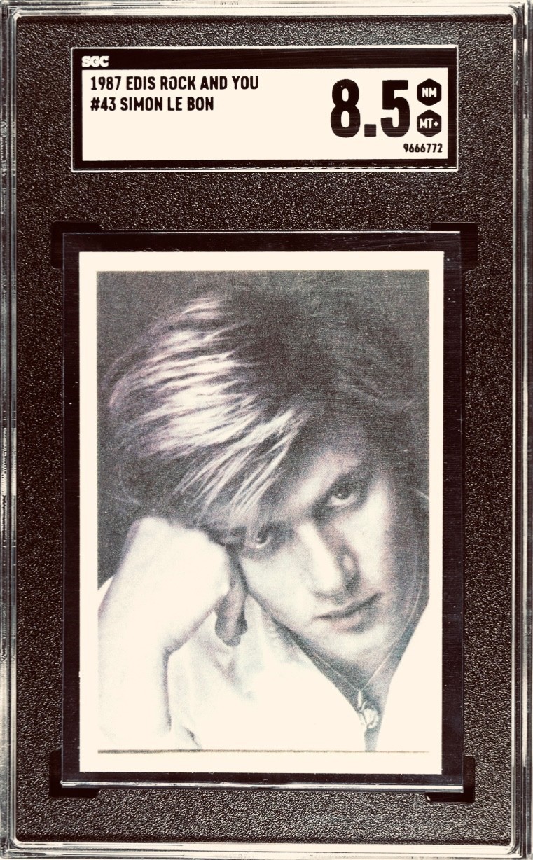 1987 Edis Rock & You #43 SIMON LE BON SGC 8.5 Pop 1 highest Duran Duran HOF