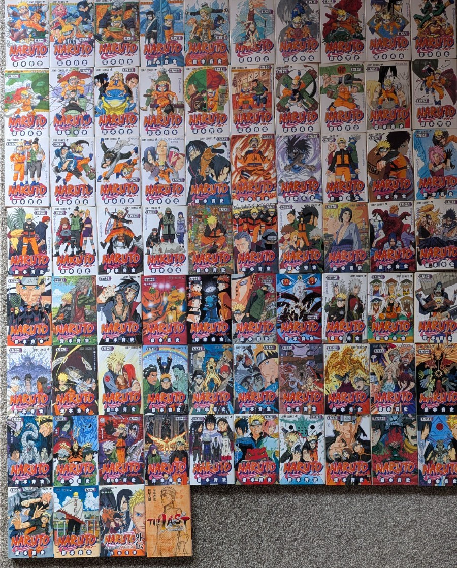 Naruto Vol.1-72 set complete Manga Comics Masashi Kishimoto Japanese ver