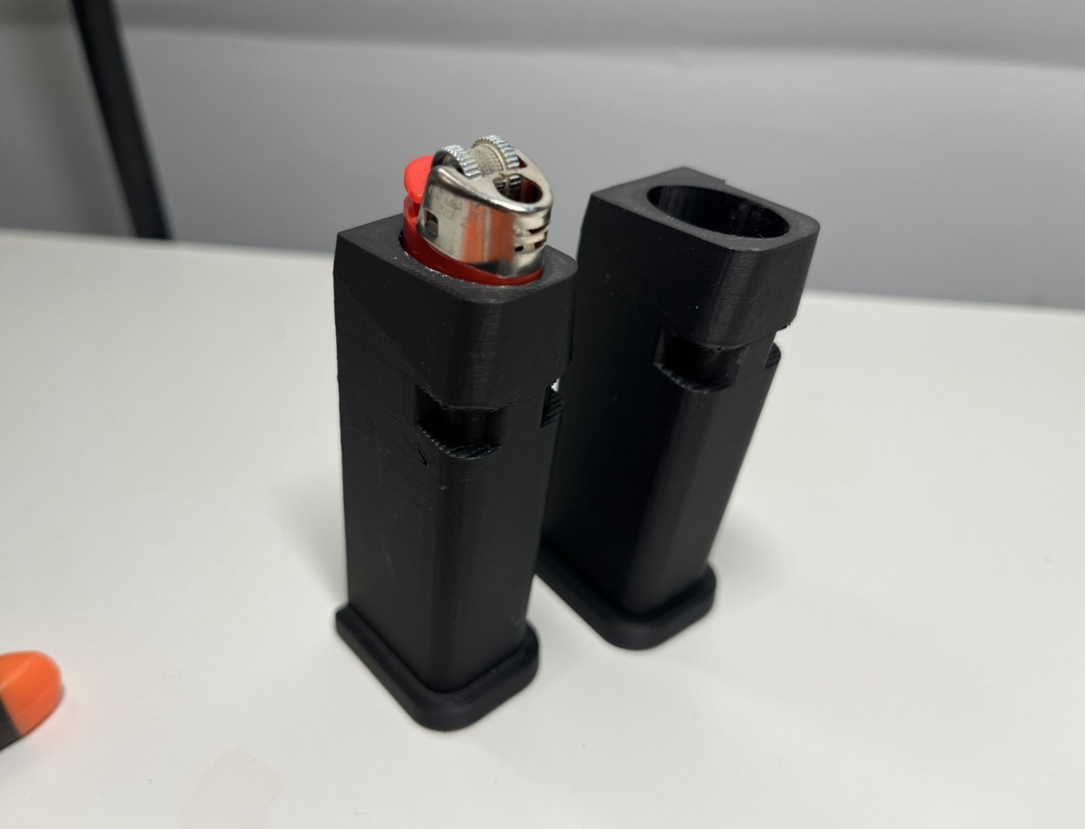 Novelty Glock Magazine Lighter Case – Matte Black - Tactical Smoking Accessory
