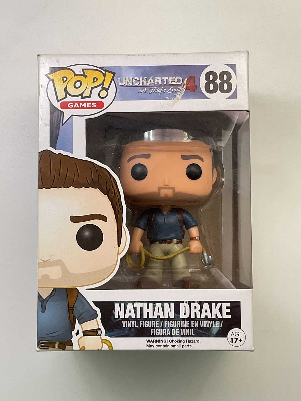 Funko Pop Games: Unchartered 4 Nathan Drake #88 Vinyl Figure SEE PICS F2