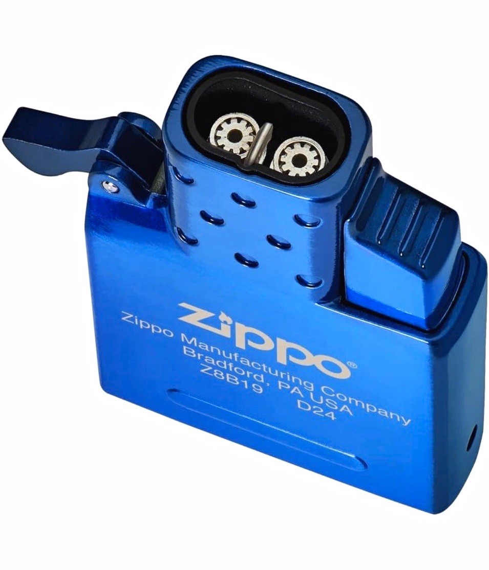 Zippo High Polish Blue Butane Lighter Insert - Double Torch