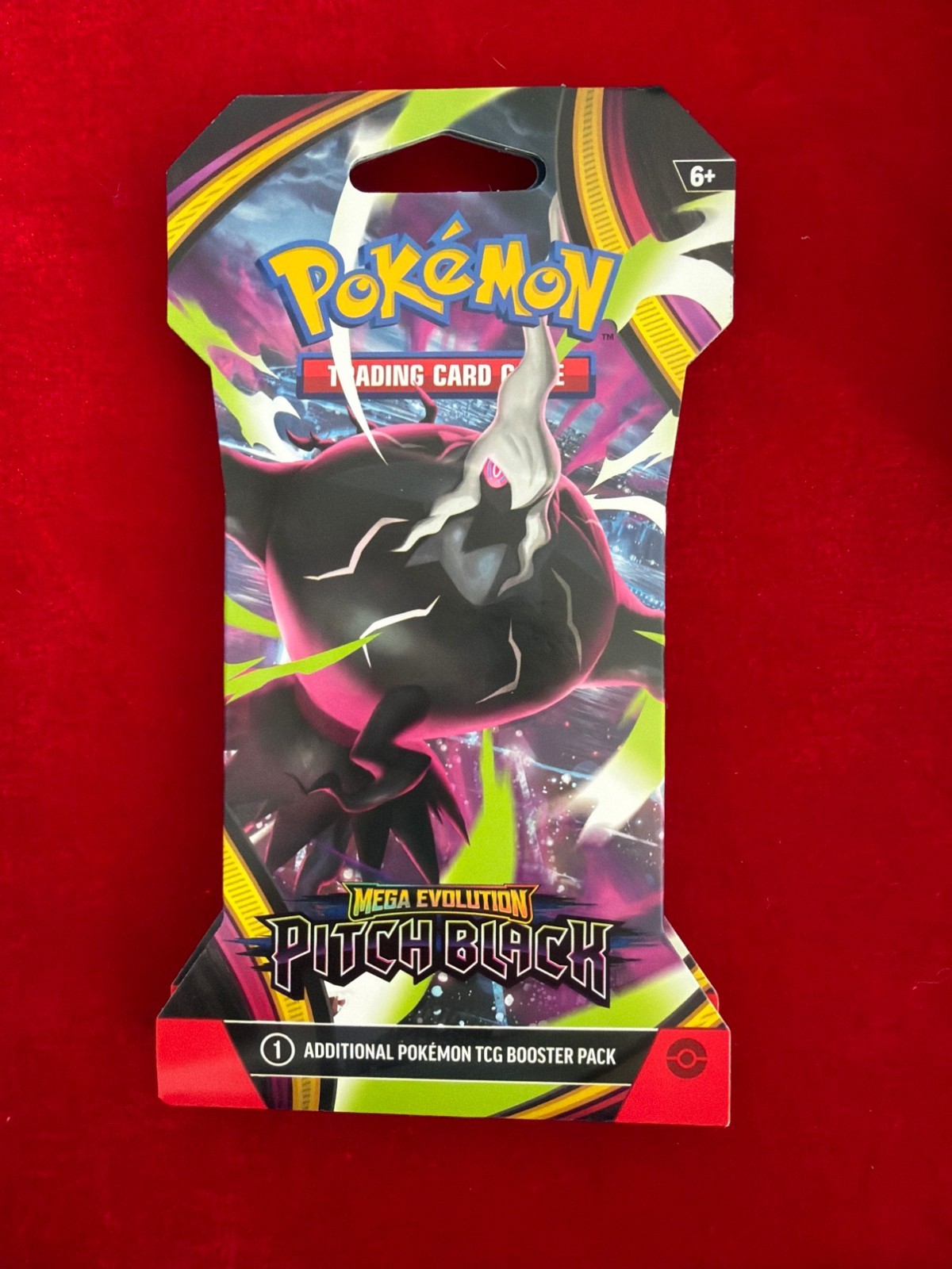 Pokemon TCG Mega Evolution Pitch Black Sleeved Booster Pack Darkrai ME05 Sealed