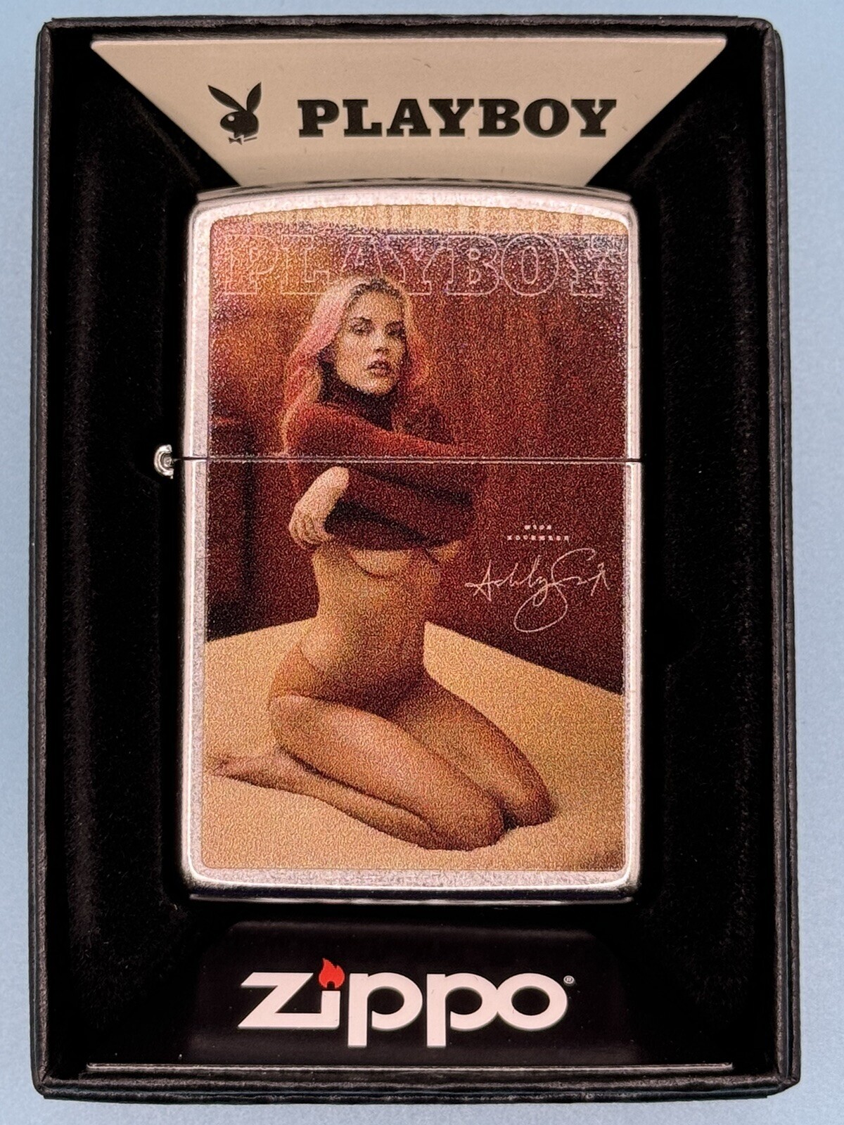 Vintage November 2016 Playboy Magazine Cover Zippo Lighter NEW Rare Pinup