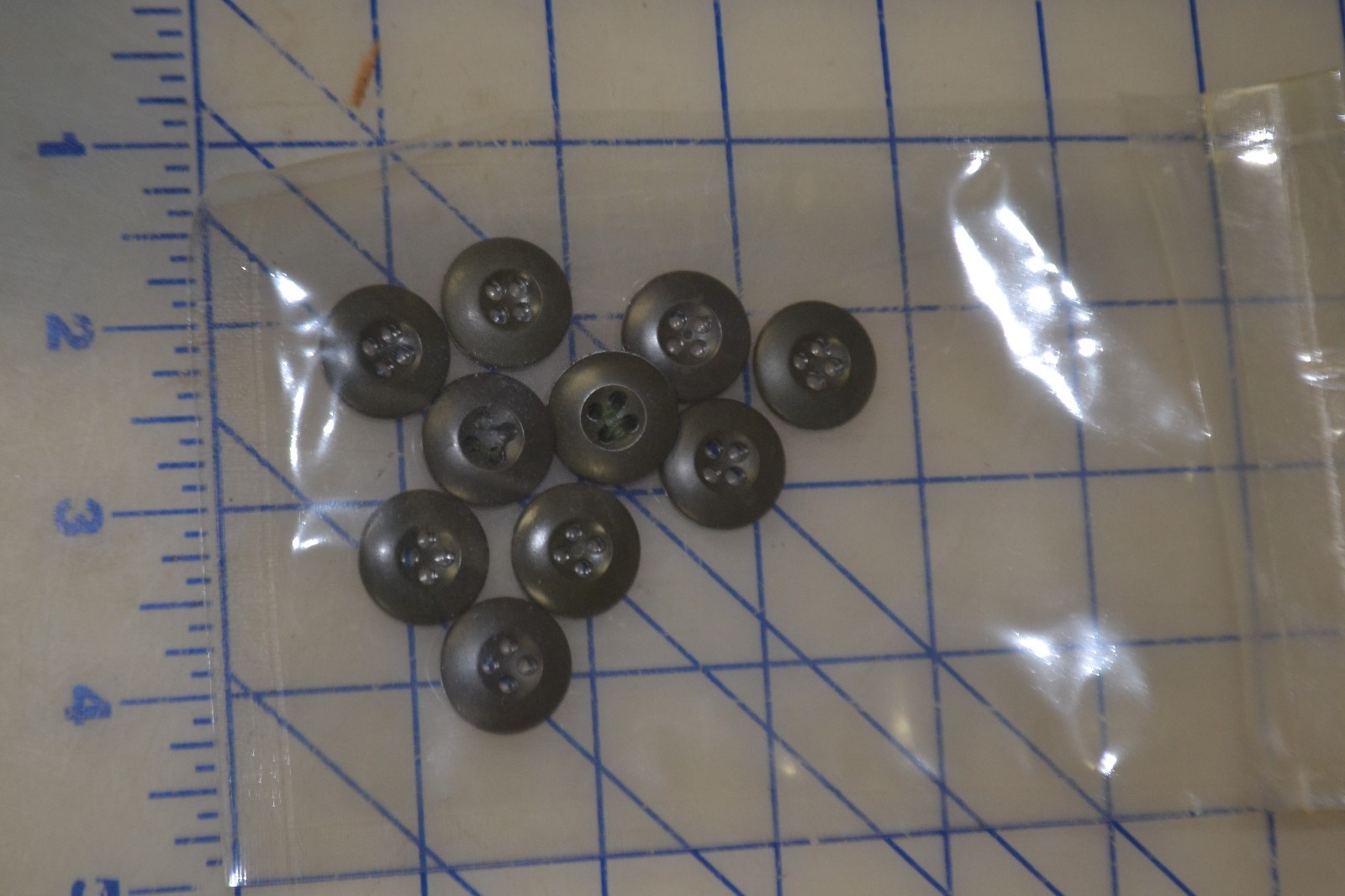 *OD green military buttons lot of 10 same as on BDU\'s and many military uniforms