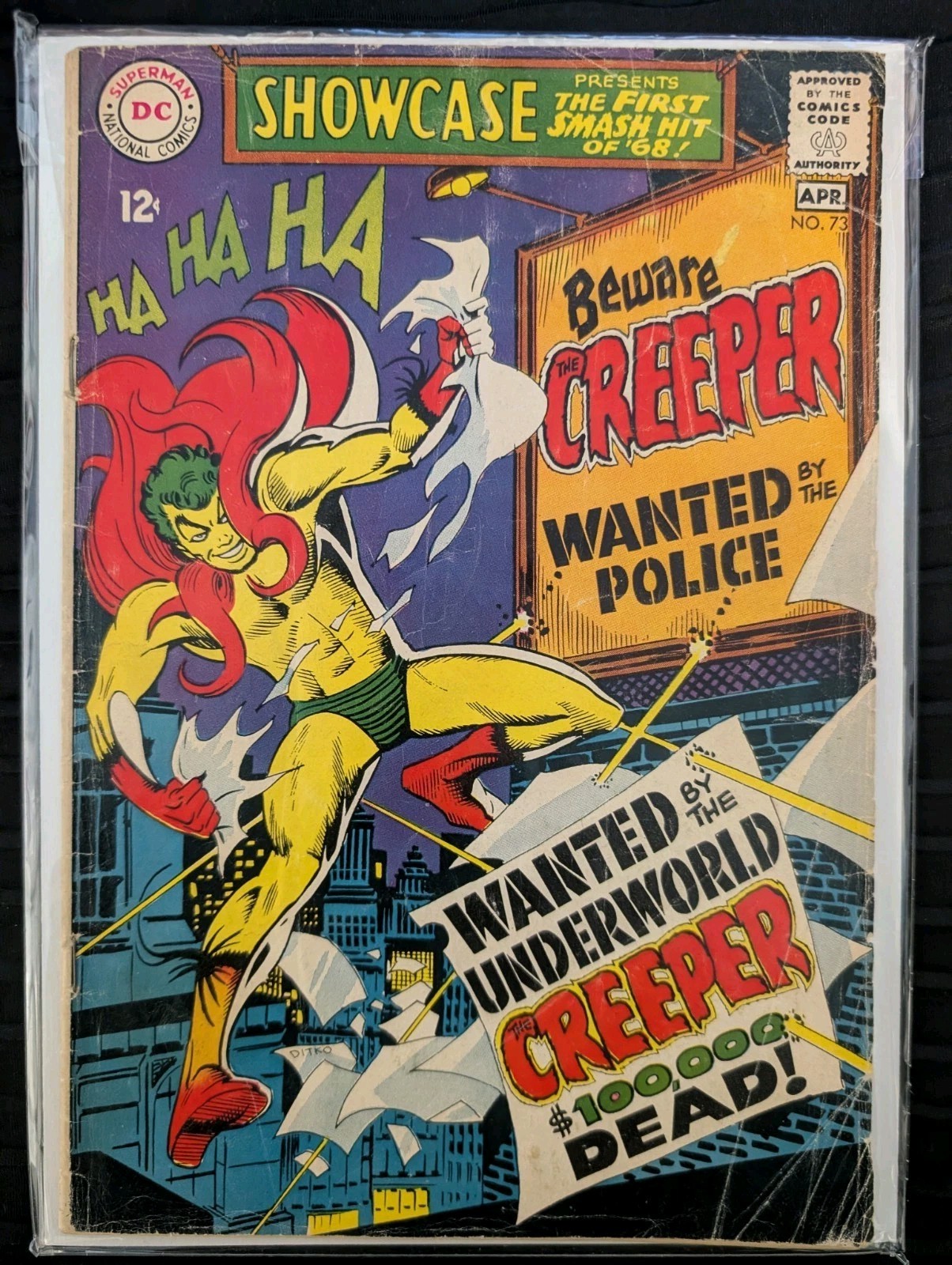 Showcase #73 (DC Comics 1968) 1st App Of The Creeper See Pics For Condition 