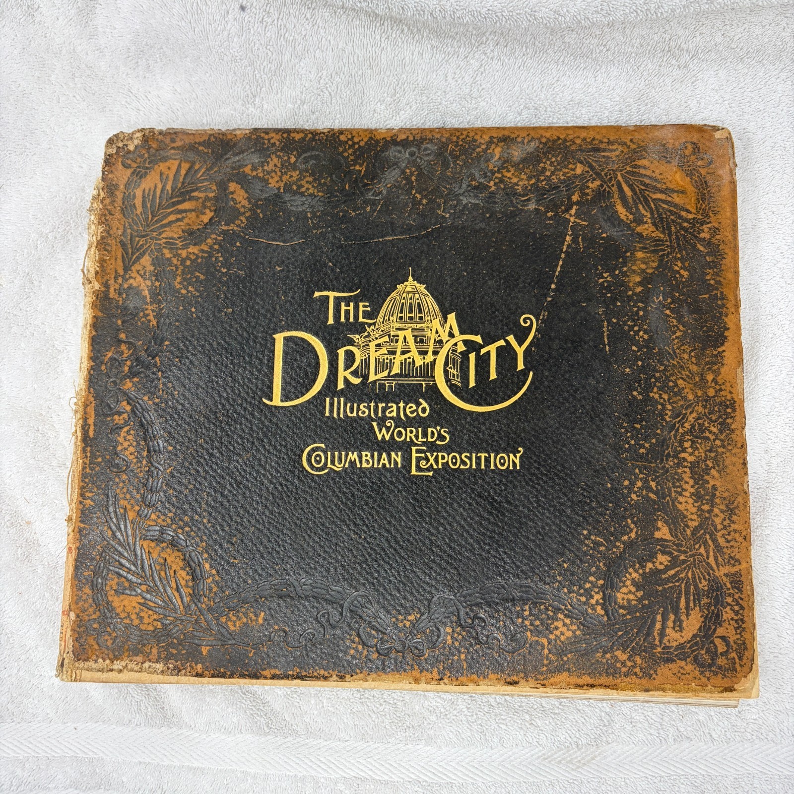 Antique Book The Dream City Illustrated World's Fair Columbian Expo Photos 1893