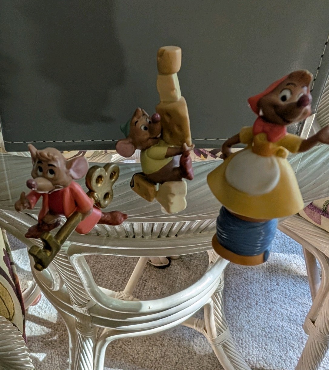 Disney Cinderella Suzy Mouse, Gus Gus, and Jack Porcelain Figurines