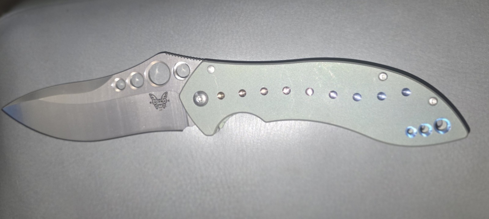Benchmade 630 Sk1Rmish Prototype 2004 Blackwood Ti 
