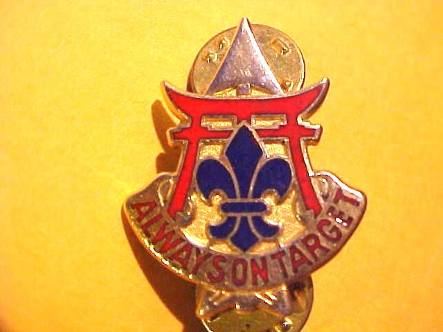 US ARMY 30th ADA Regiment DUI Susco DI Pin Badge Unit Crest Clutchback H768