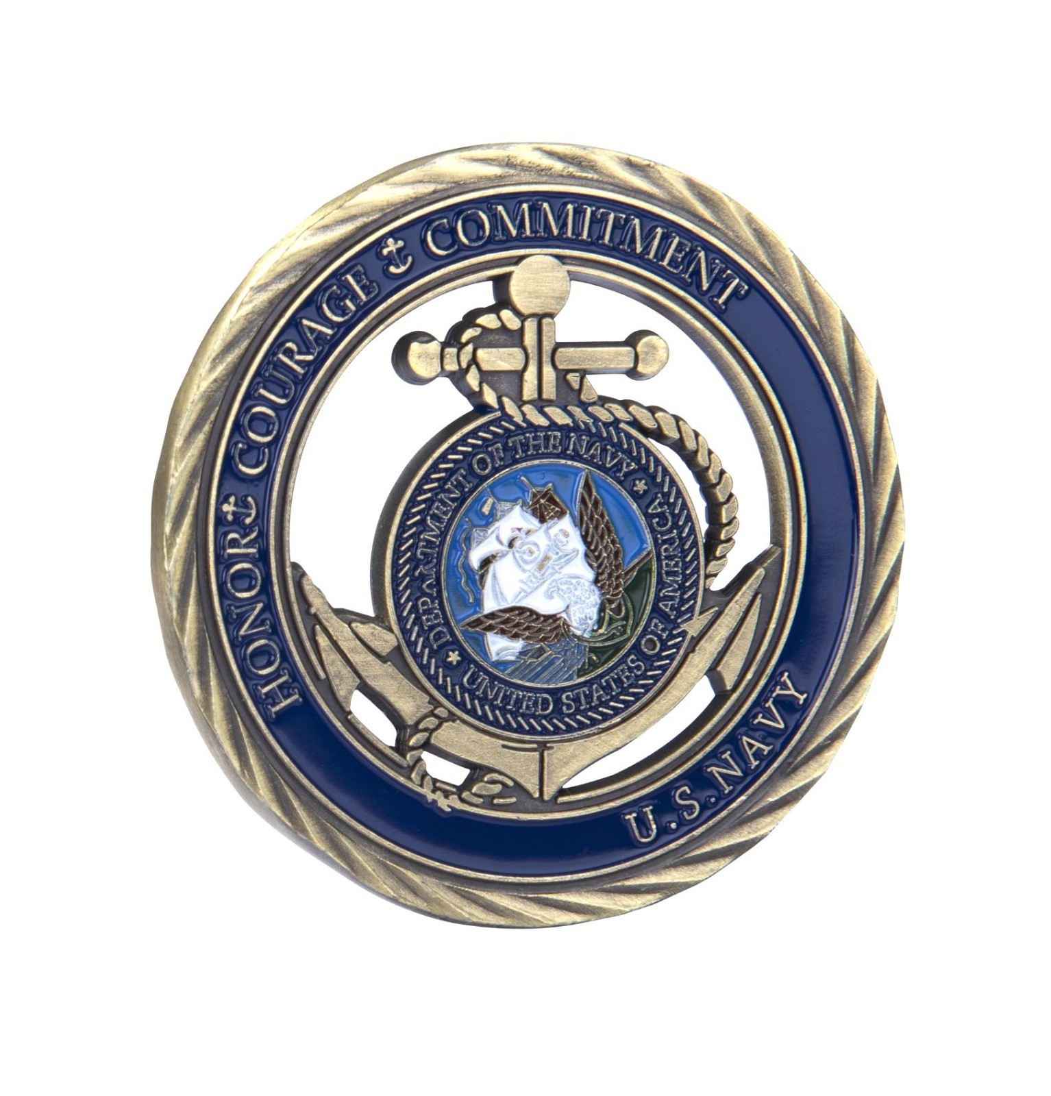 United States Navy USN Challenge Coin Hollow