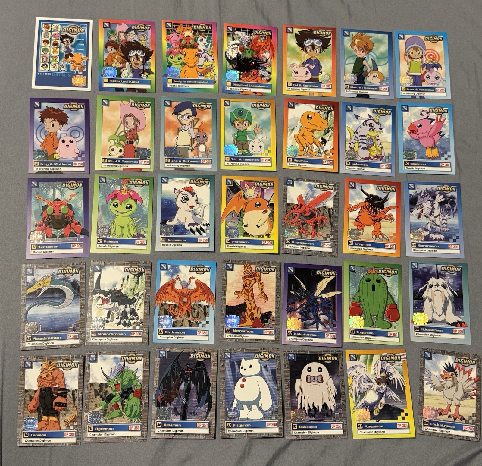 Digimon Series 1 Complete Exclusive Preview 1-34 + Checklist Upper Deck