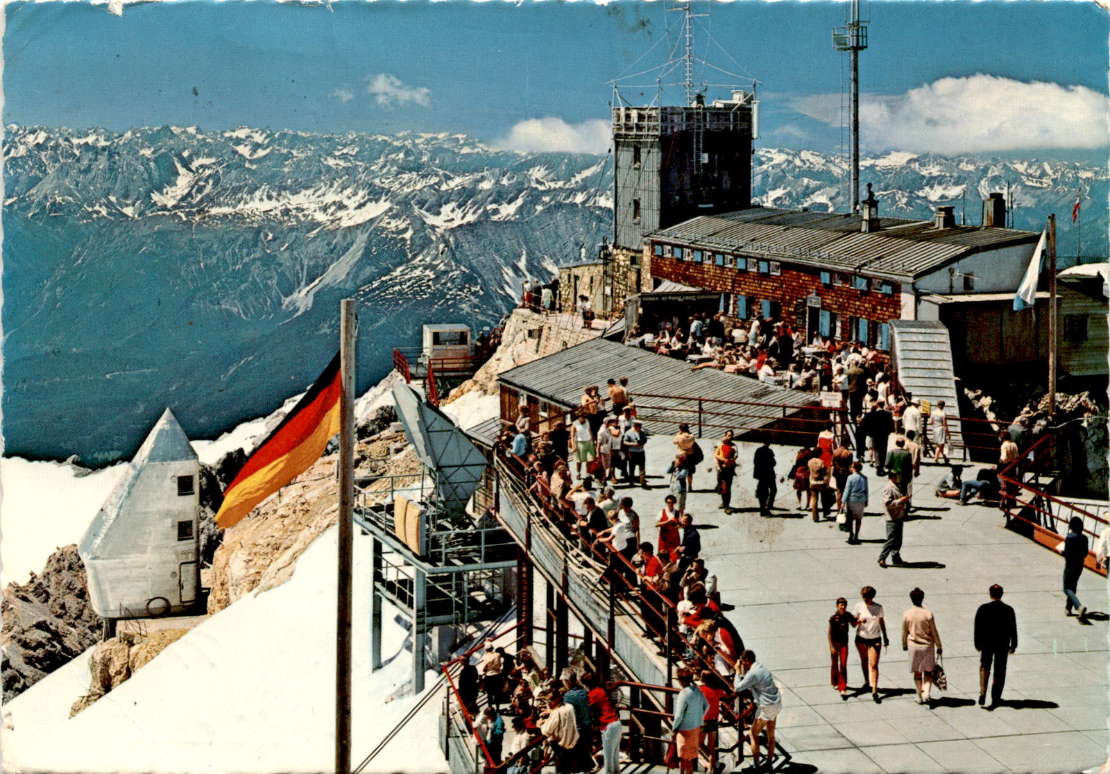 Zugspitze, Germany, Bavarian Alps, Bavarian, Austrian, Swiss Alps Postcard