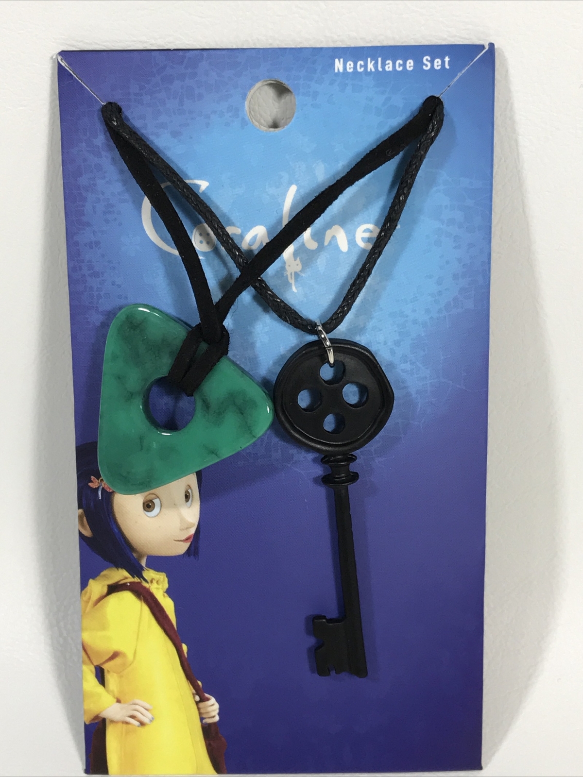 New Coraline Key & Seeing Stone Necklace Set Of 2