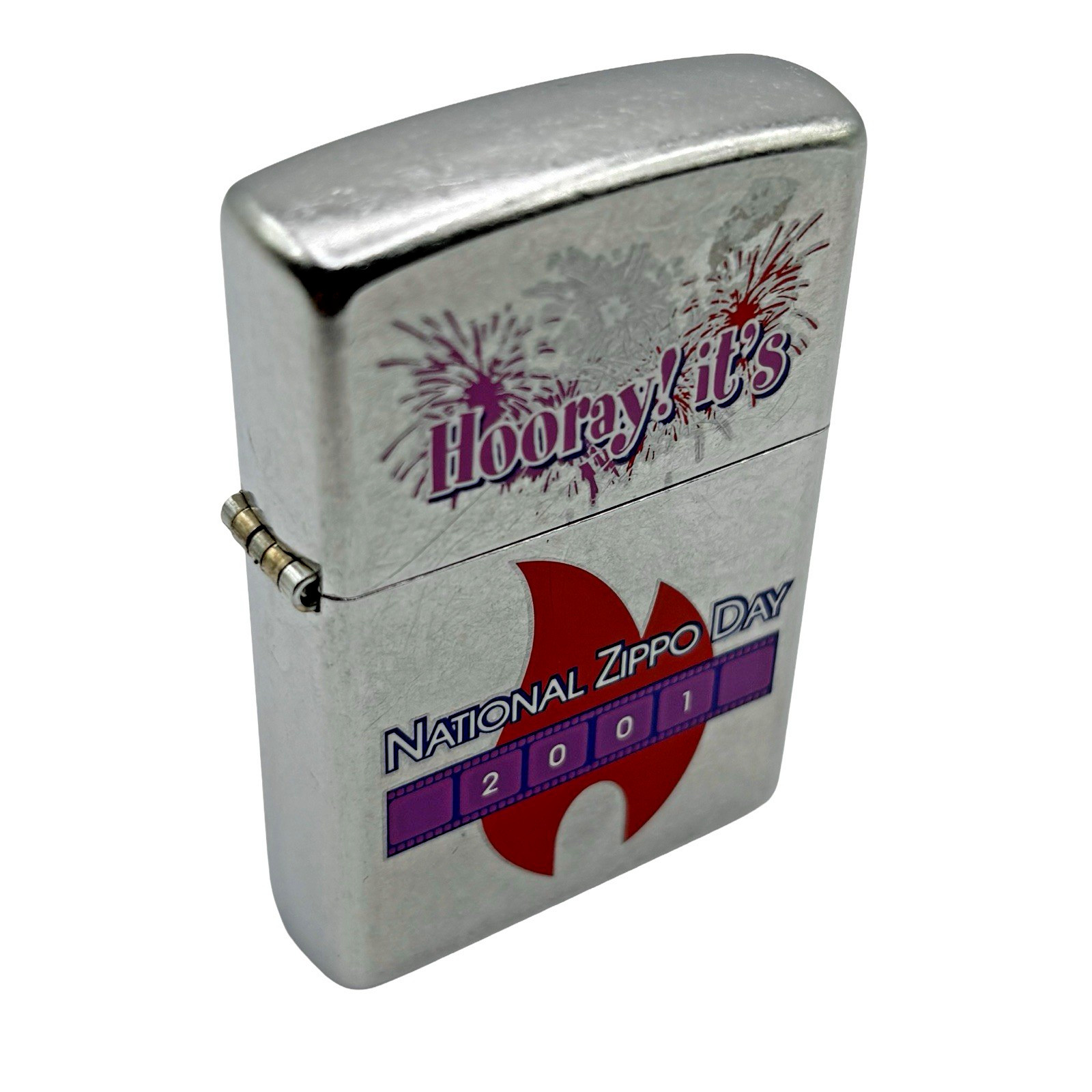 Zippo Lighter 2001 National Zippo Day Limited Edition /1000 Rare VHTF New NOS