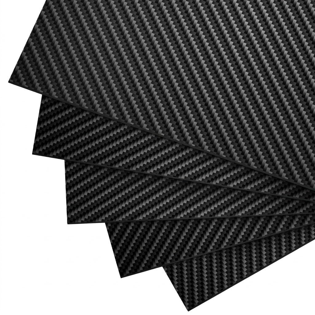 UHT 3K Carbon Fiber Sheet 400x400x5mm Twill Weave Matte Finish Plate