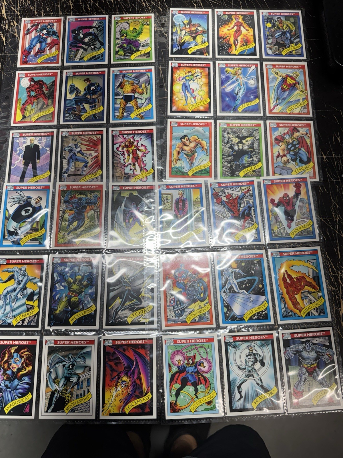 1990 Marvel Universe Cards COMPLETE Series 1: (162/162) w/ all 5 Holograms