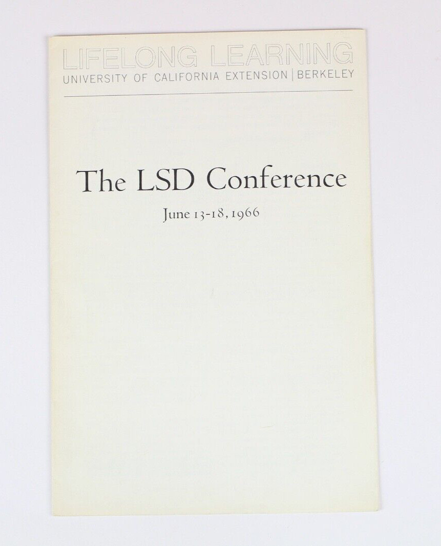 RARE 1966 The LSD Conference Berkeley Handbill Ephemera