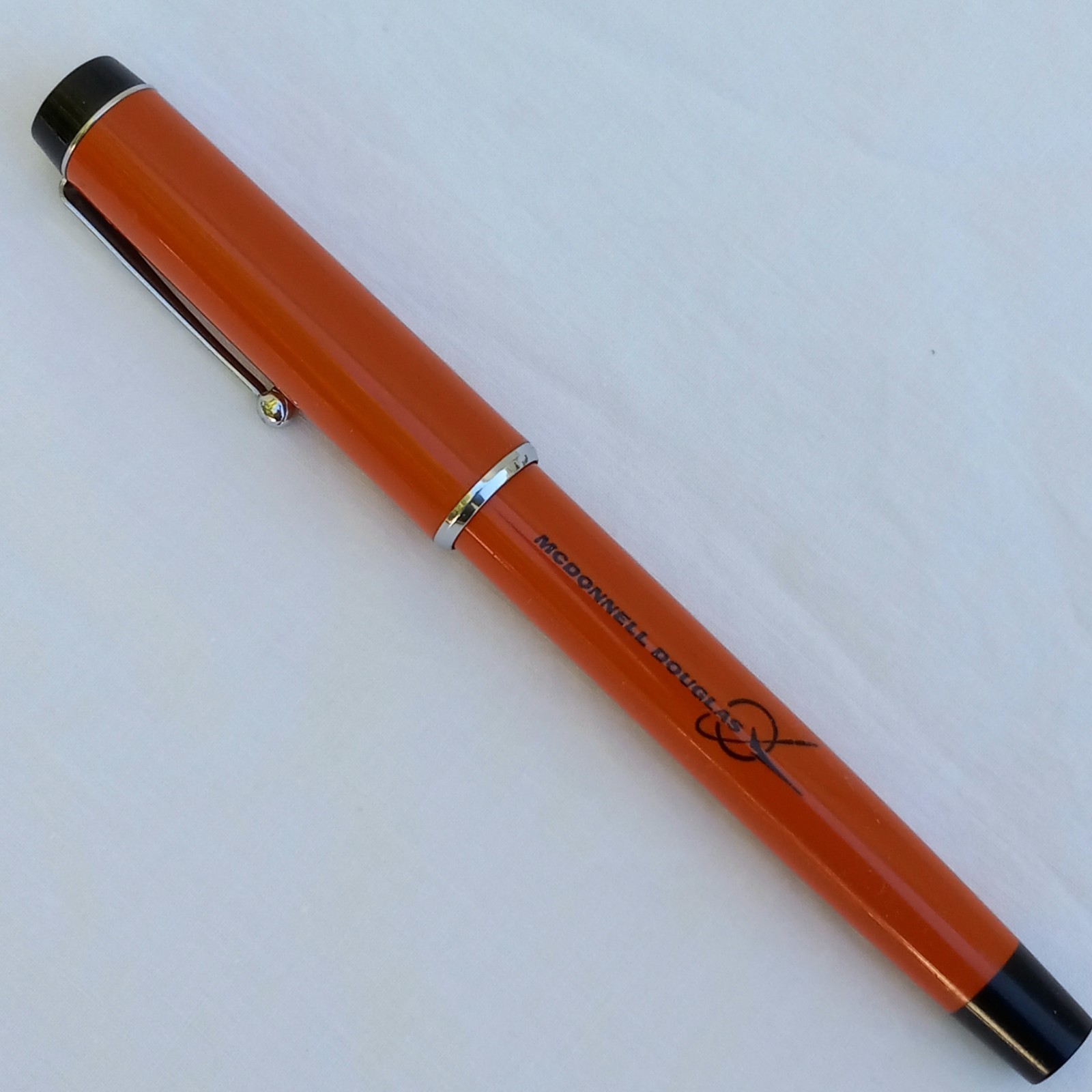 As Is 70s McDonnell Douglas Aircraft Pen Parker Big Red Vintage