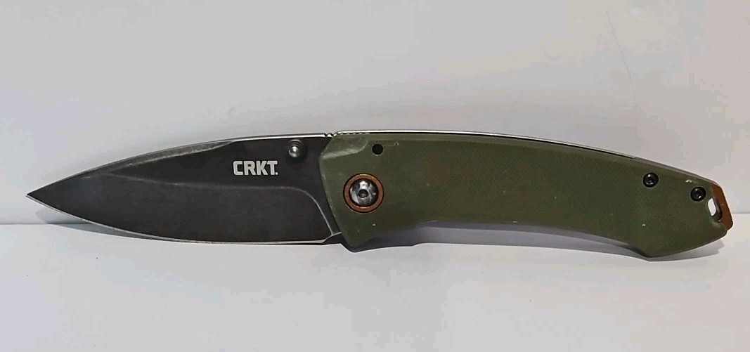 CRKT 2520 Tuna Lucas Burnley Frame Lock Green G10 Folding Knife L2