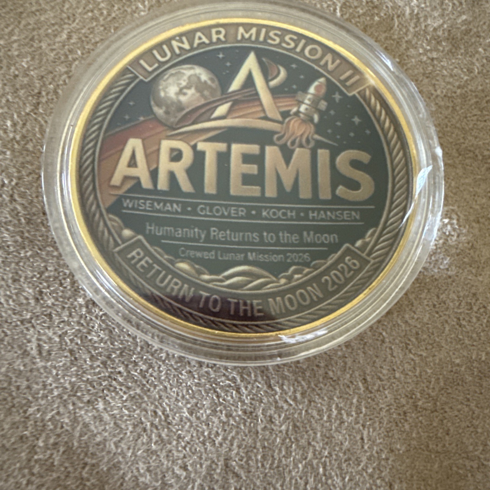 ARTERMIS II “lunar Mission II In April 2026 Collectible Coin