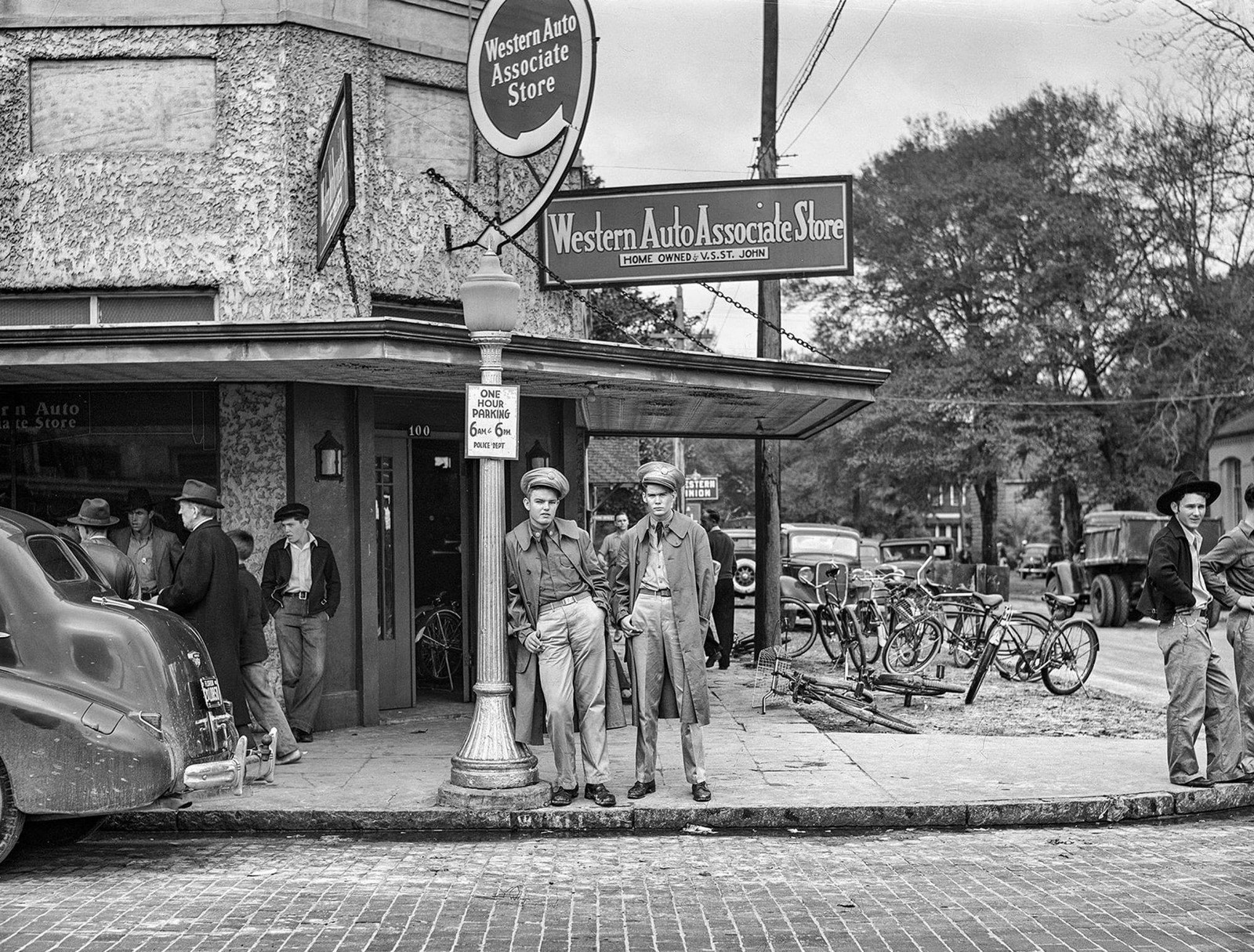  1940 STARKE, FLORIDA Street Scene  Photo  (233-H)
