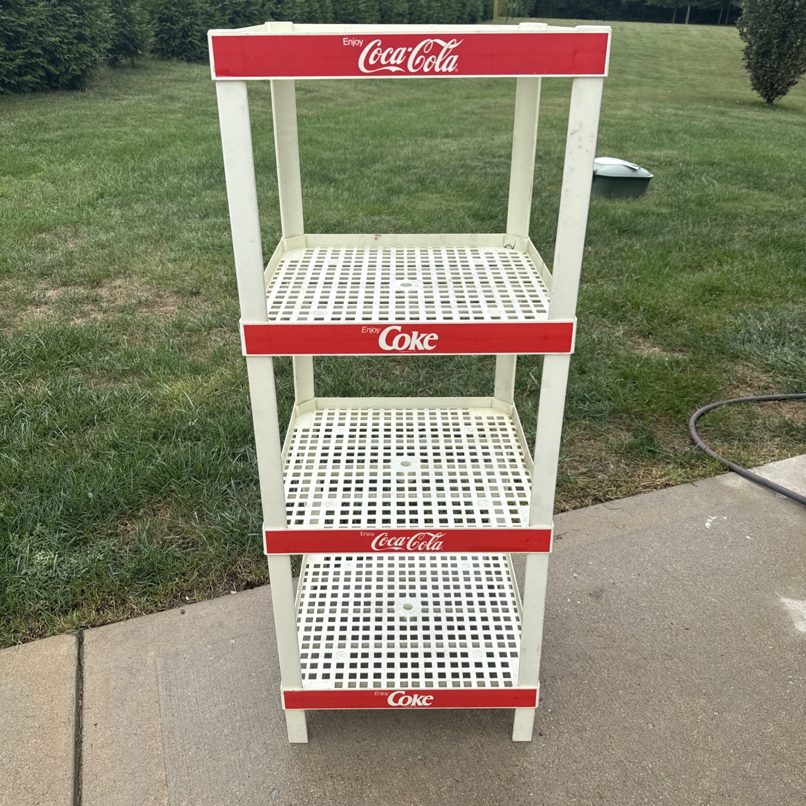 Vintage Enjoy Coke Plastic Store Shelf - Paul Plum Ideas Showoff III