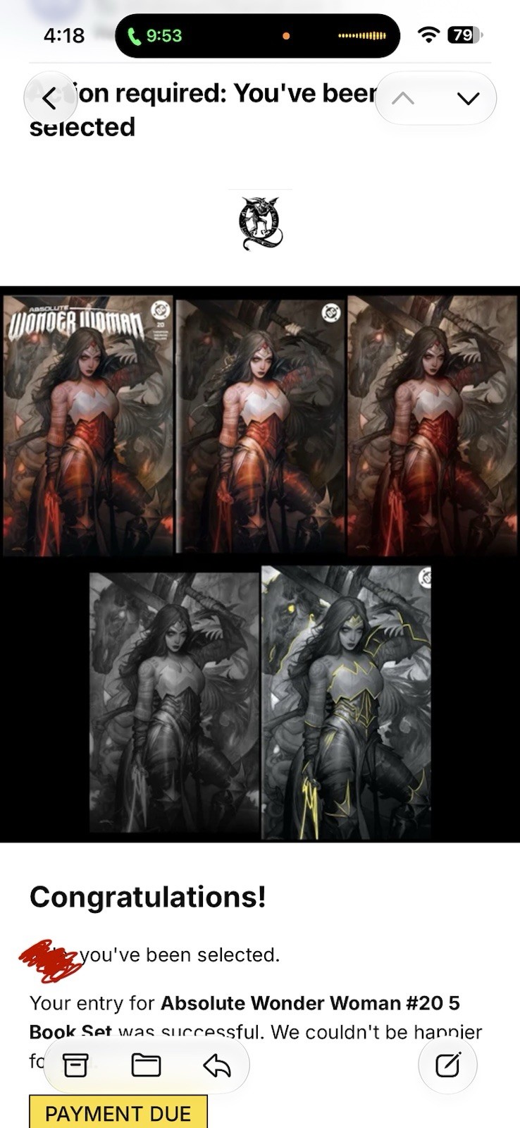 ABSOLUTE WONDER WOMAN 24 DAN QUINTANA 5 Book Set VARIANT NYCC 2026 Pre Order