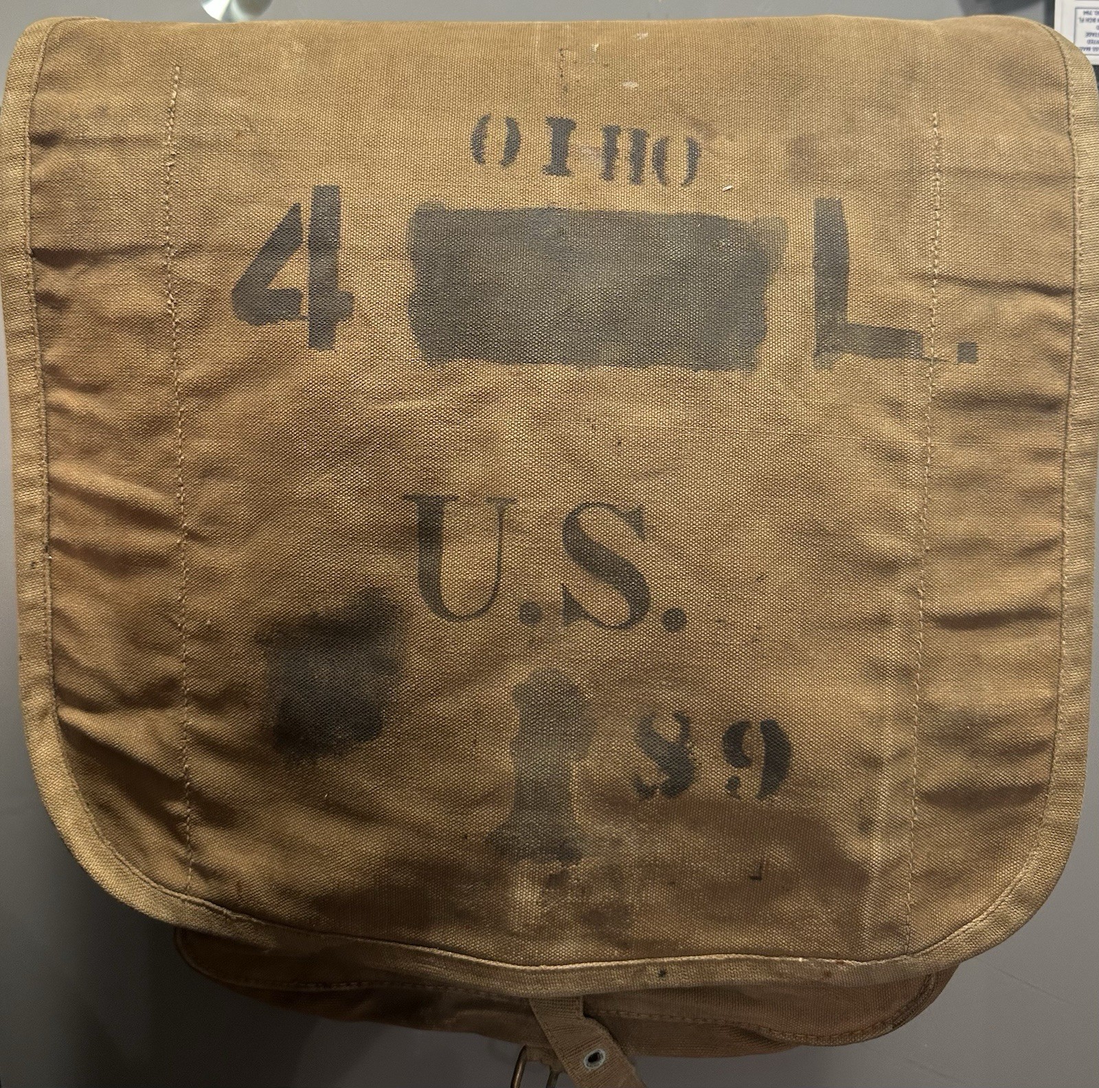 M1898 Spanish American War 4th Volunteer OHIO Infantry “L” Haversack Blanket Bag