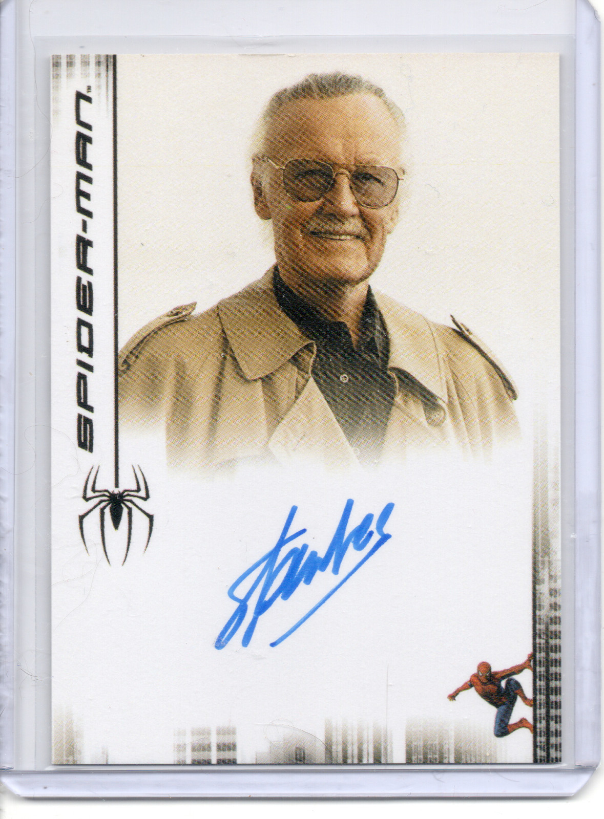 2007 Rittenhouse Archives Spiderman 3 Movie Stan Lee autograph card - On Card