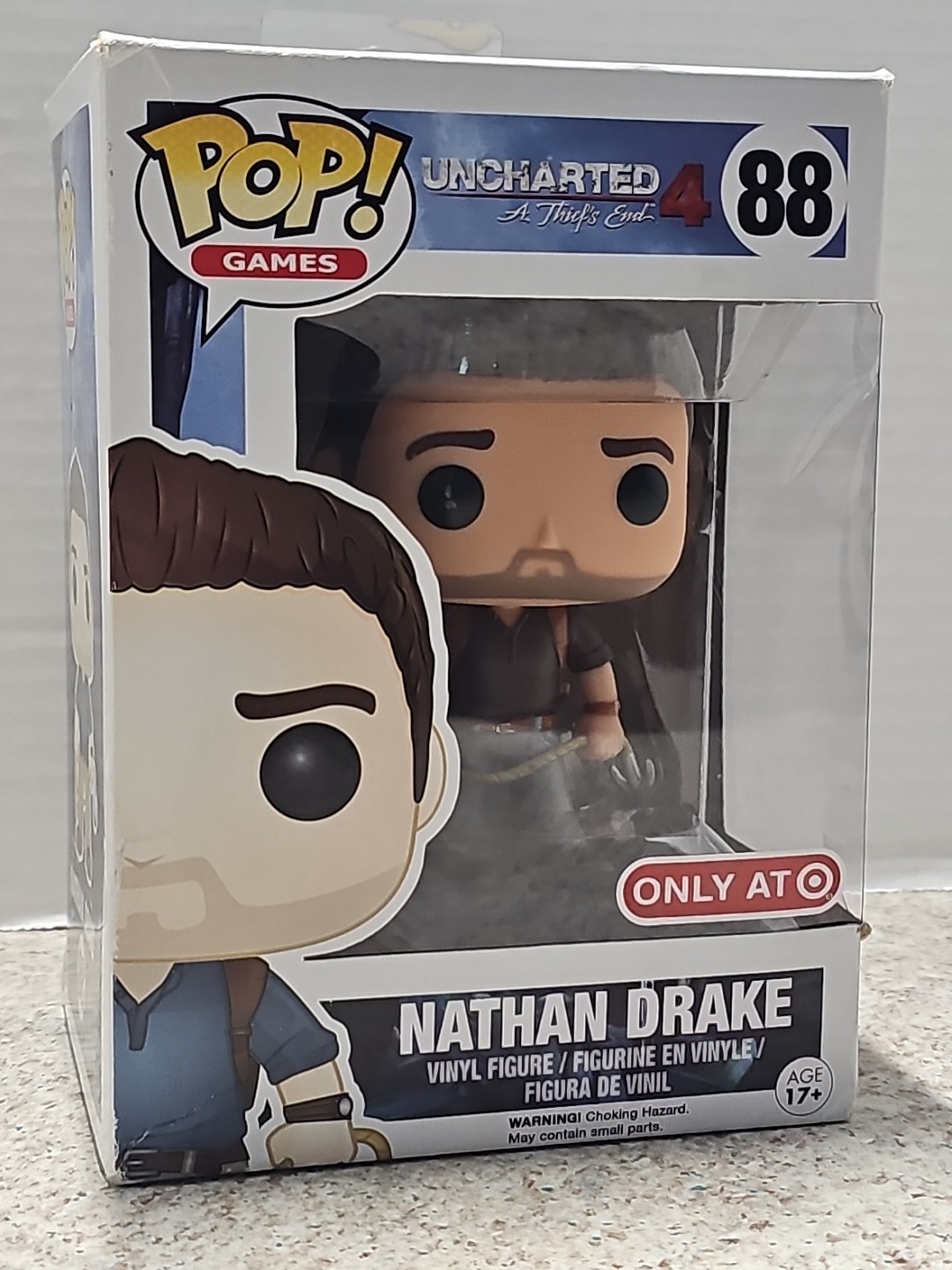Funko Pop Games Uncharted 4 A Thiefs End Nathan Drake #88 Vinyl Figure Vaulted