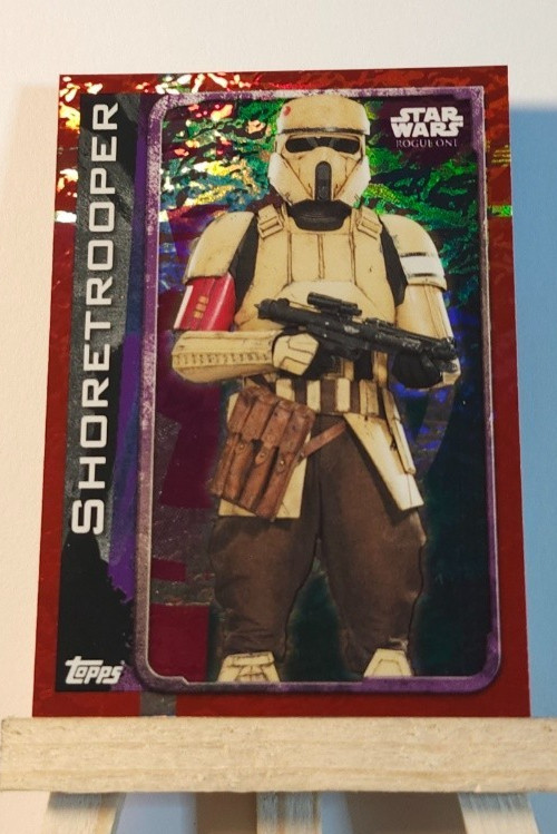 2016 Topps Star Wars Rogue One UK Shoretrooper #181 Holographic Foil Parallel