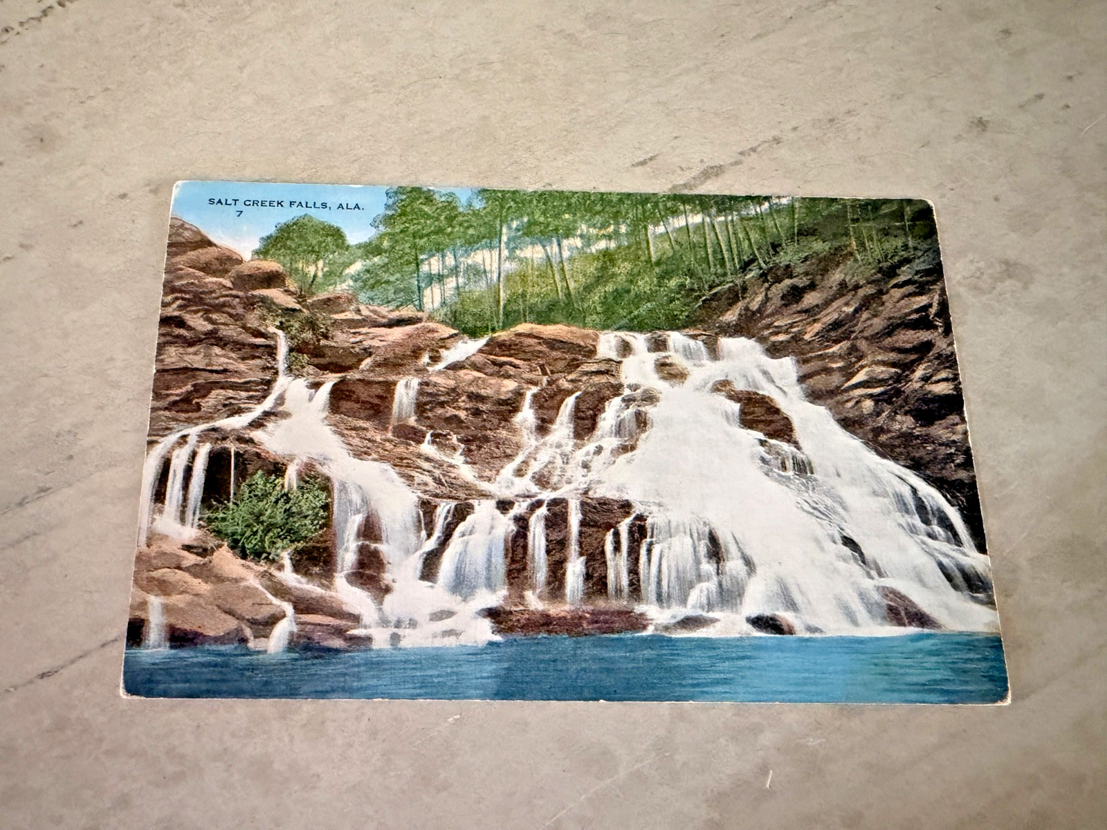 Salt Creek Falls Alabama Postcard Unposted