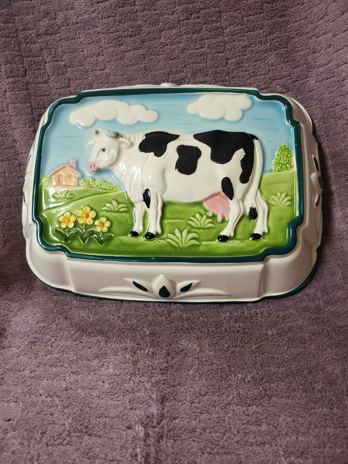 Gailstyn-Sutton Vintage Cow Ceramic  mold  kitchen wall decor 11