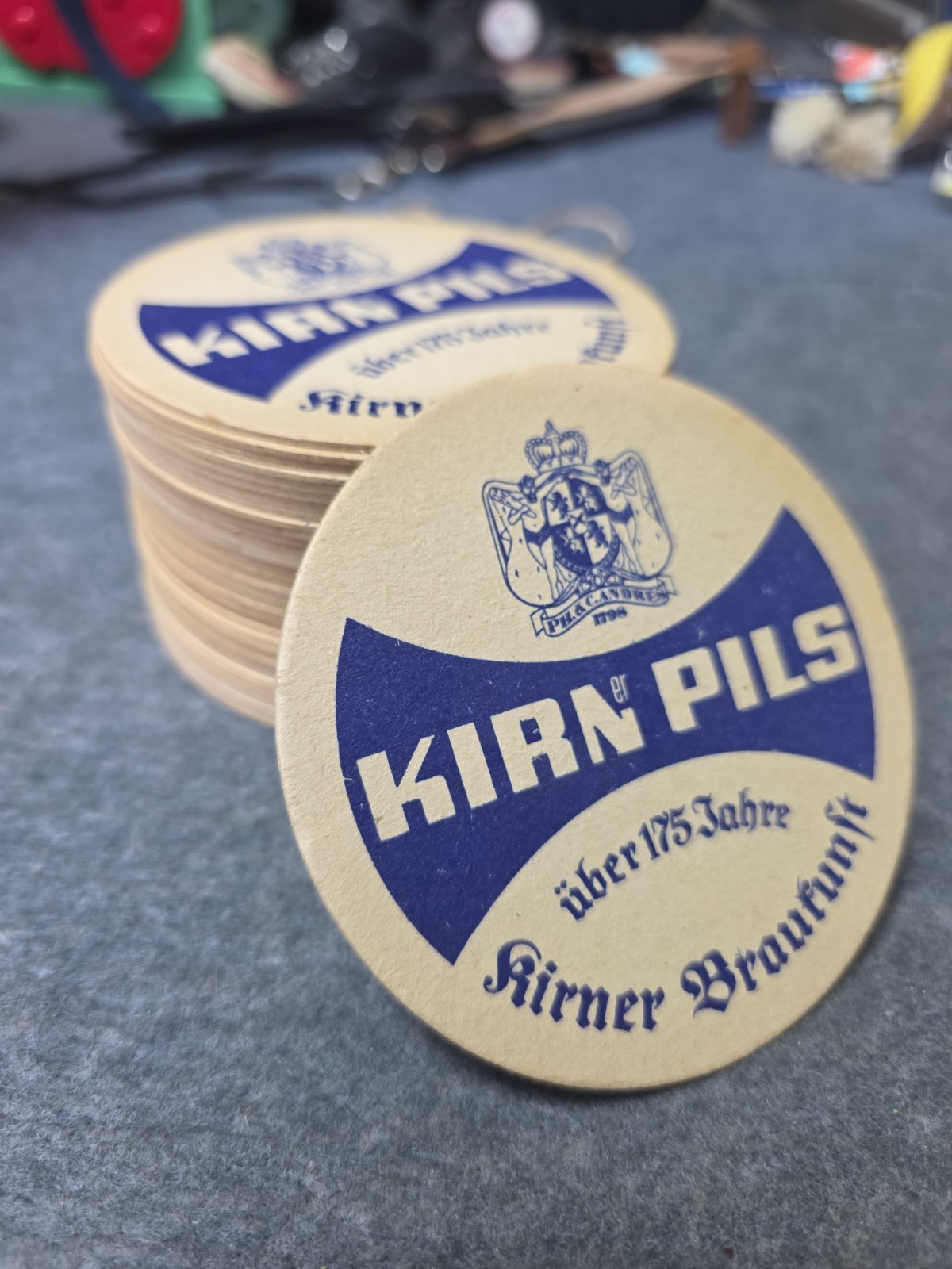 KIRN Vintage 1970's Bar Coaster Beer Kirn er Pils $3ea 