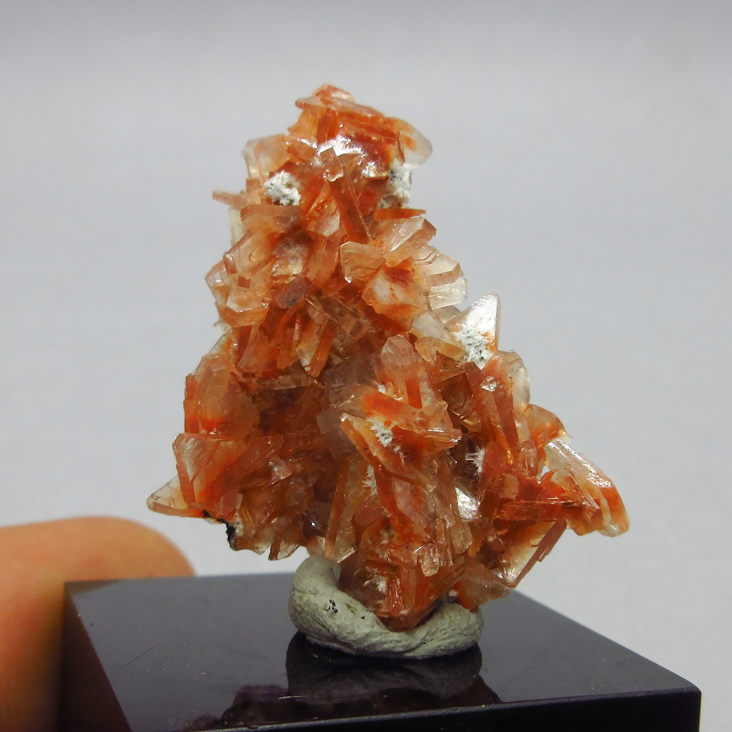 Heulandite cluster on matrix (non precious natural stone) # 4213