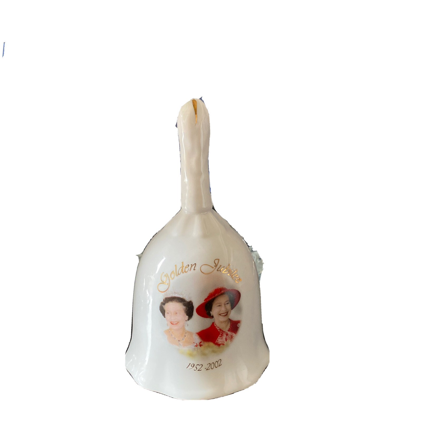 H M QUEEN ELIZABETH II GOLDEN JUBILEE 50TH 1952-2002 FINE CERAMIC DINNER BELL