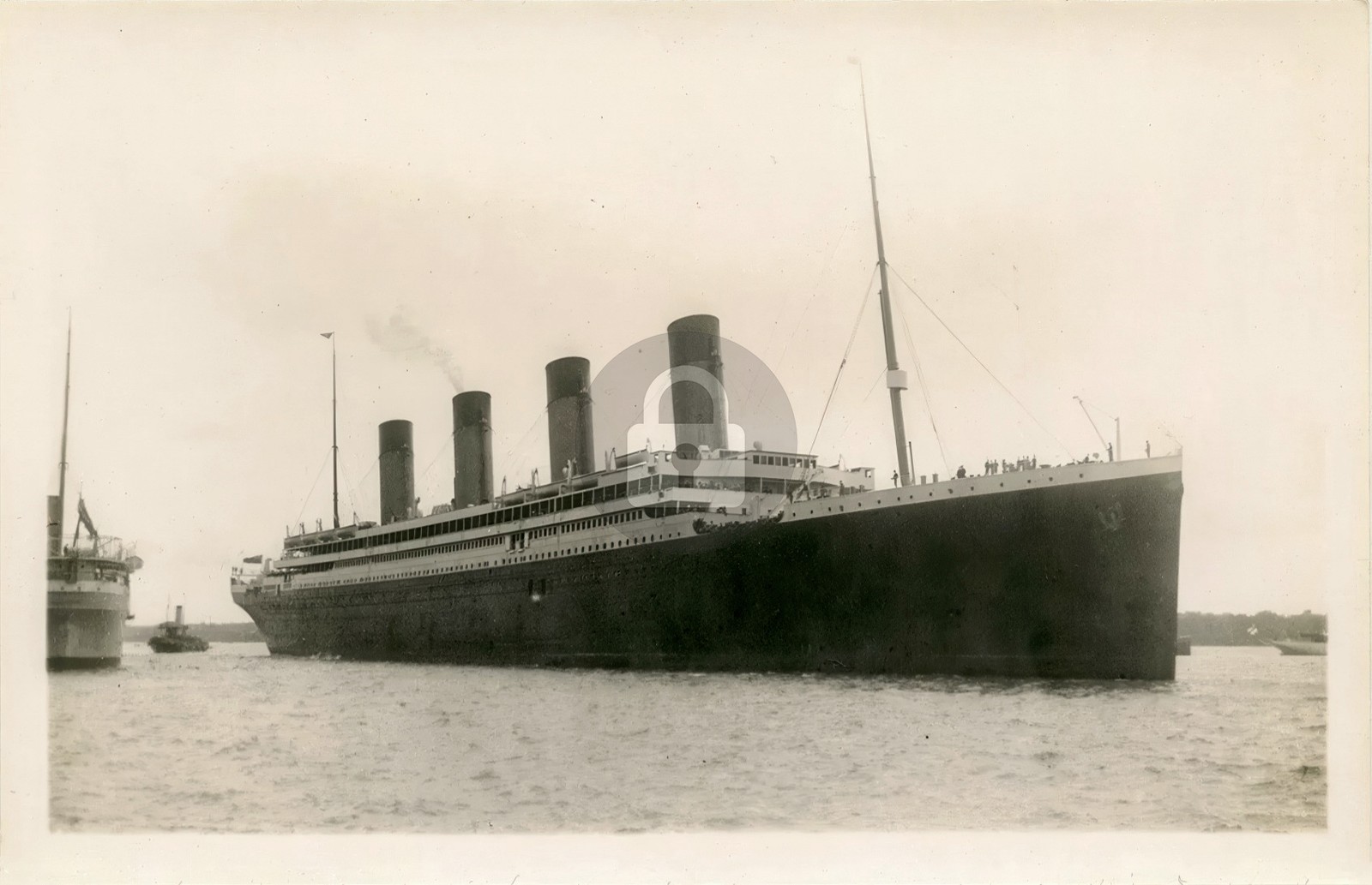White Star Line RMS Olympic 1911/1912 Nautical Agency RPPC Photo Postcard COPY