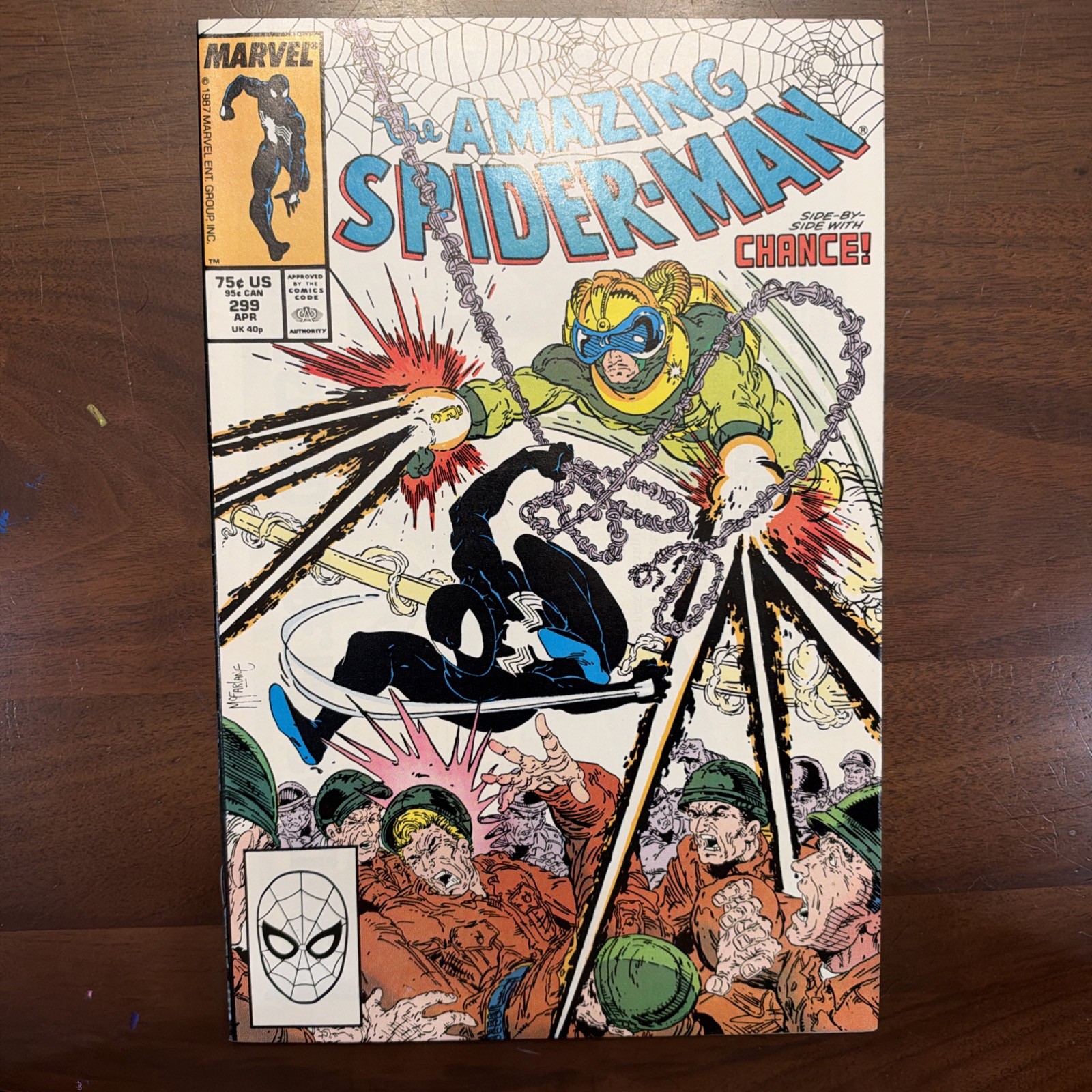 Amazing Spider-Man #299 Marvel 1988 1st App Cameo Venom Todd McFarlane Key VF
