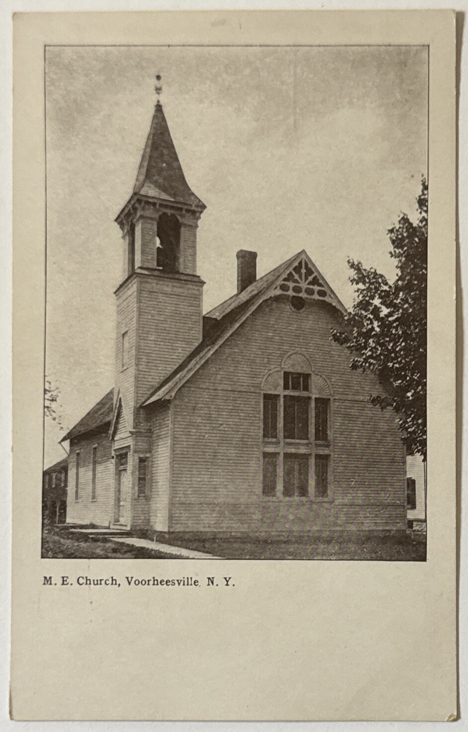 Methodist Church Voorheesville NY New York Unused Early 1900s Antique Postcard