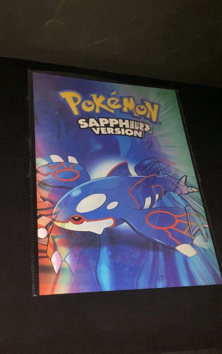 Pokemon Emerald Sapphire Ruby Image Changing 3D Holographic Lenticular Poster